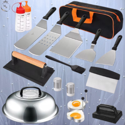 Griddle Accessories Kit 17Pcs Flat Top Grill Accessories Kit For Outdoor BBQ