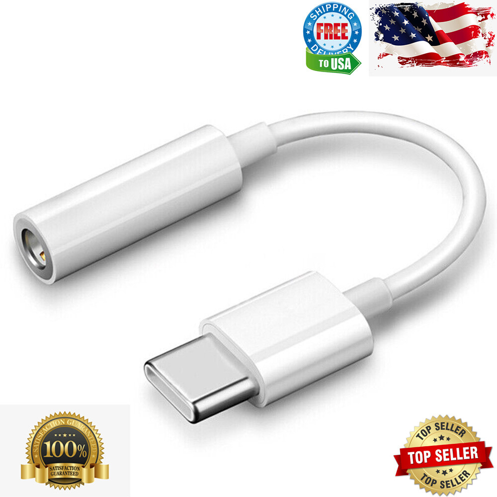USB-C to 3.5mm Headphone Jack Adapter for Smartphones 1-Pack
