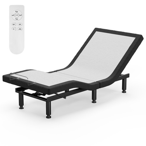 Adjustable Electric Bed Frame Base Wireless Remote Control Anti-snore Twin Size - Picture 12 of 17