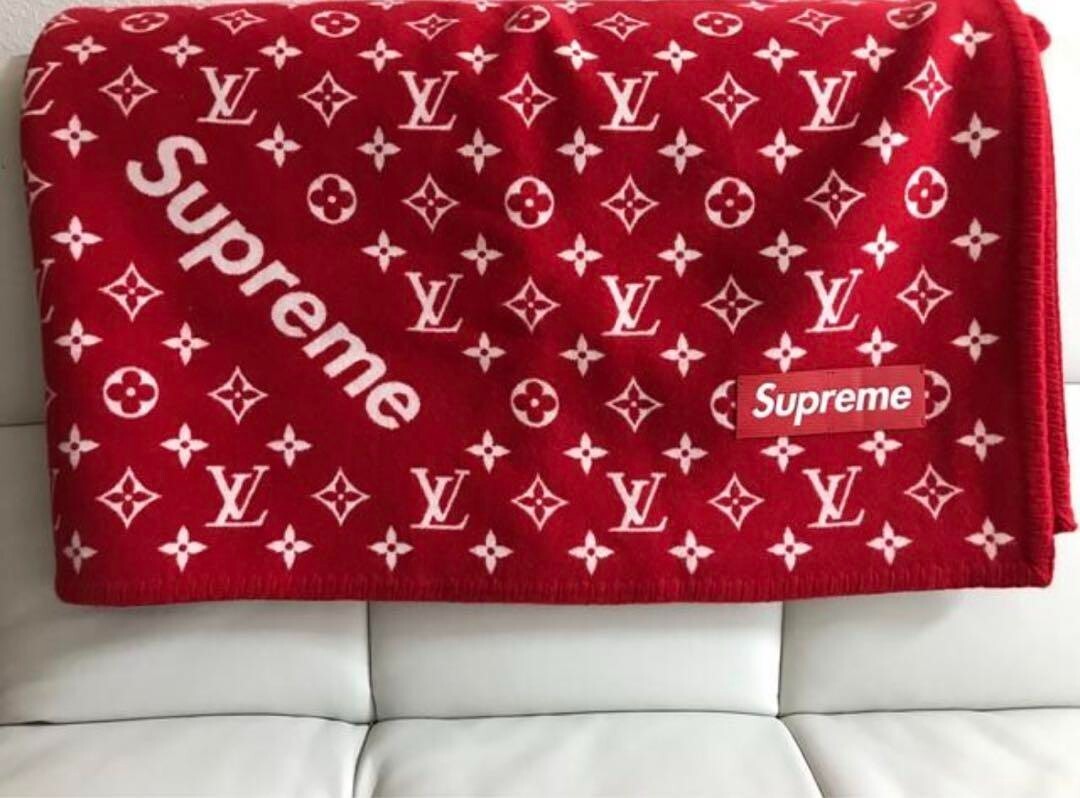 Louis Vuitton × Supreme Blanket Wool Cashmere MP1884 W55.1