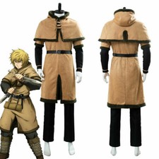 Costume cosplay pirata Vinland saga vichingo Thorfinn Halloween uniforme tuta妈的