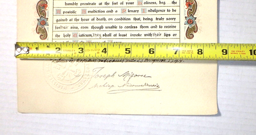 Signed 1944 Pope Pius XII Apostolic Benediction New Hampshire Doctor - Foto 7 di 7