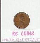 1936S  1937S  1938S   1939S  ~   4  coin  LINCOLN PENNY SET  /  all  grade  FINE