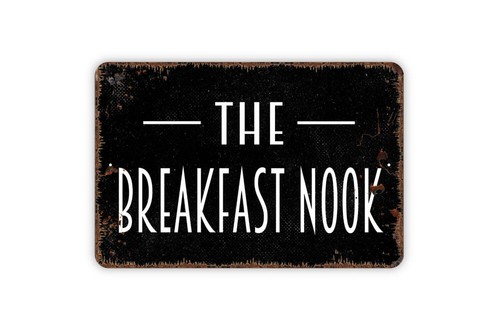 The Breakfast Nook Sign - Kitchen Pantry Metal Indoor or Outdoor Wall Art - 第 3/5 張圖片