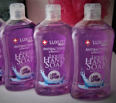 LUXURY HYGIENE & PROTECT Soft Liquid Hand Soap LAVENDER 16.9 oz (500 mL) 3-Pack