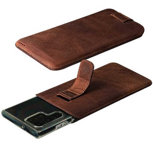 Etui na Samsung Galaxy S22 Ultra 5G Pokrowiec Ochrona Cover Skórzane etui + silikon - Zdjęcie 7 z 22