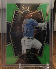 2022 panini select Wander Franco Premier Level RC Neon Green Prizm #'d/99 Rays