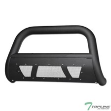 Topline For 2004-2015 Titanarmada Studded Mesh Bull Bar Grille Guard -matte Blk