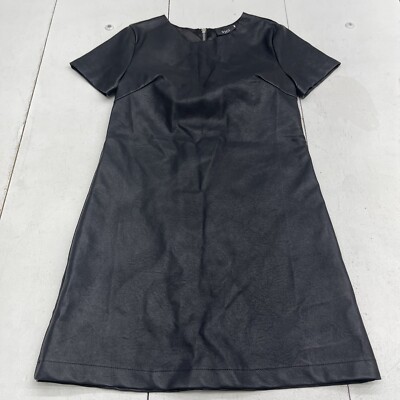 chinese dress ladies MICHAEL KORS Size 4 Black Leather Short Sleeve Below Knee Dress – Sui  Generis Designer Consignment