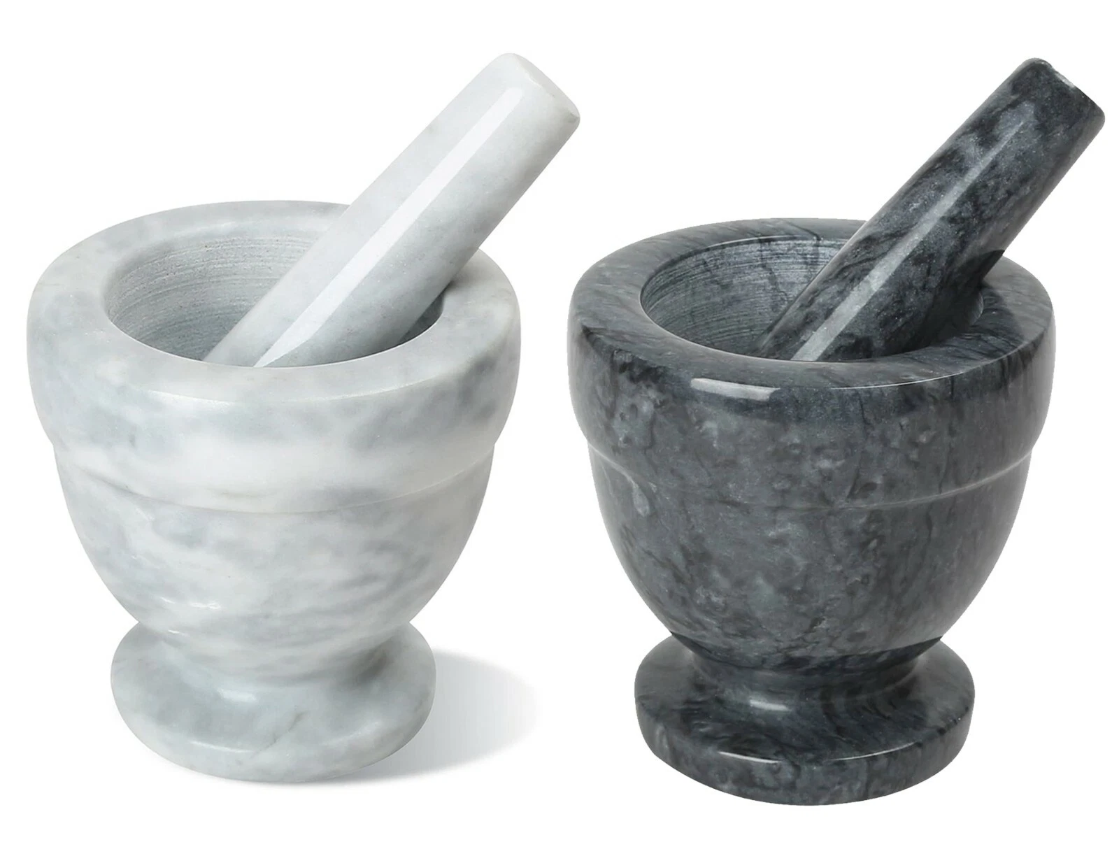 Large Pestle and Mortar Set Natural Spice & Herb Crusher Grinder Durable Stone