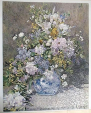"Spring Bouquet" by "Renoir" Springbok Jigsaw Puzzle Complete w/Box VTG '69