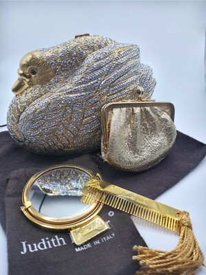 Judith Leiber Golden Swan Clutch