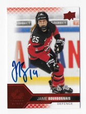2022 UPPER DECK CANADA JAIME BOURBONNAIS AUTOGRAPHED SIGNED WOMEN HOCKEY CARD