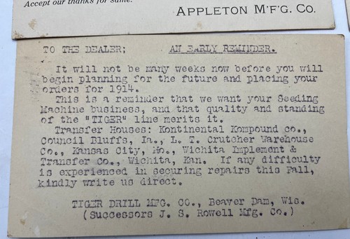 18 Vordrucke Ansichtskarten 1898-1913-1920 verschiedene Geschäfte - Bild 15 von 15