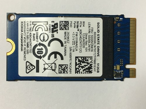 Toshiba / Kioxia KBG40ZNT512G 512GB SSD PCIe NVMe M.2 2242 TSB Solid State Drive - Afbeelding 6 van 6
