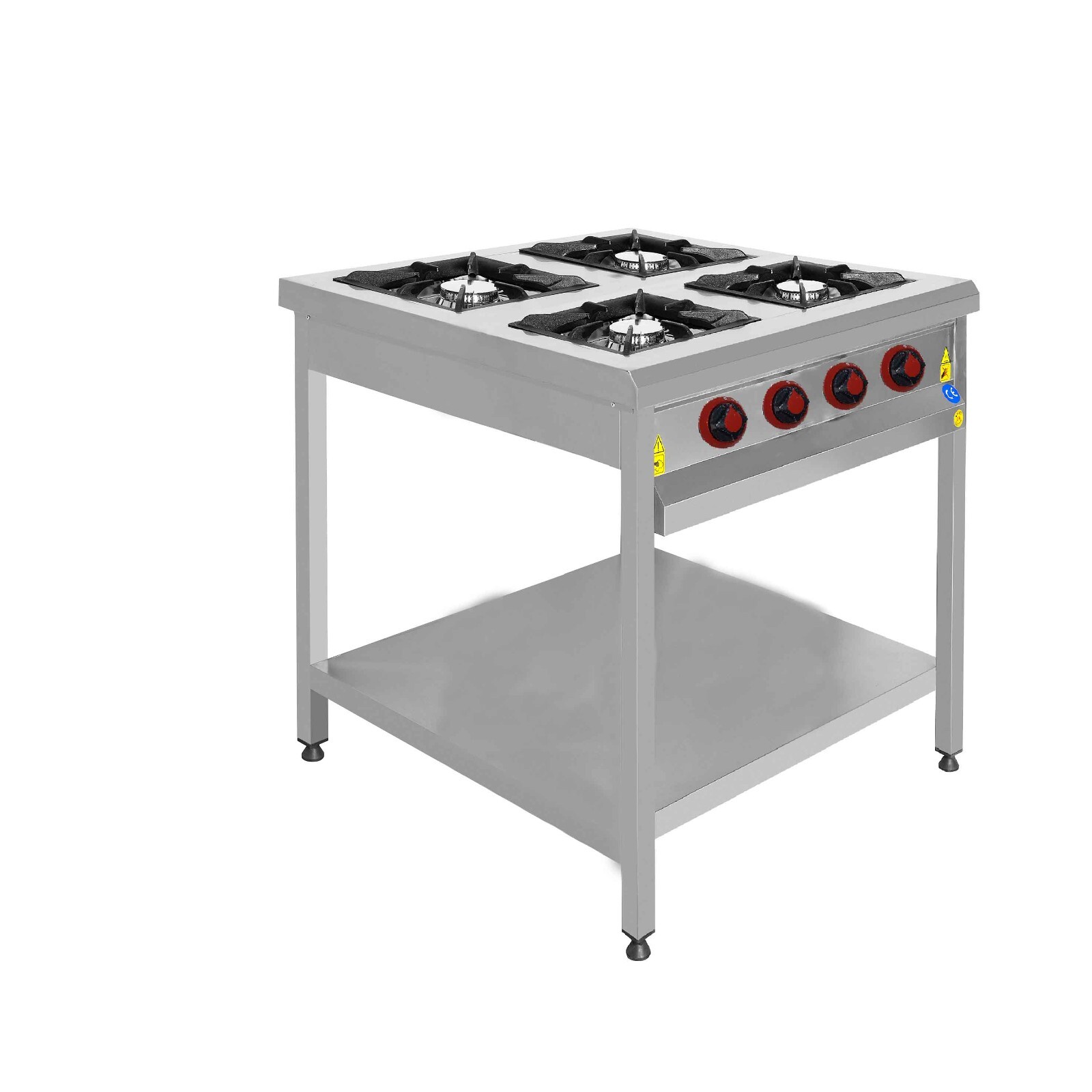 Gasherd 4 flammen 34,67 kW Standgerät Gas Herd Kochherd Profi