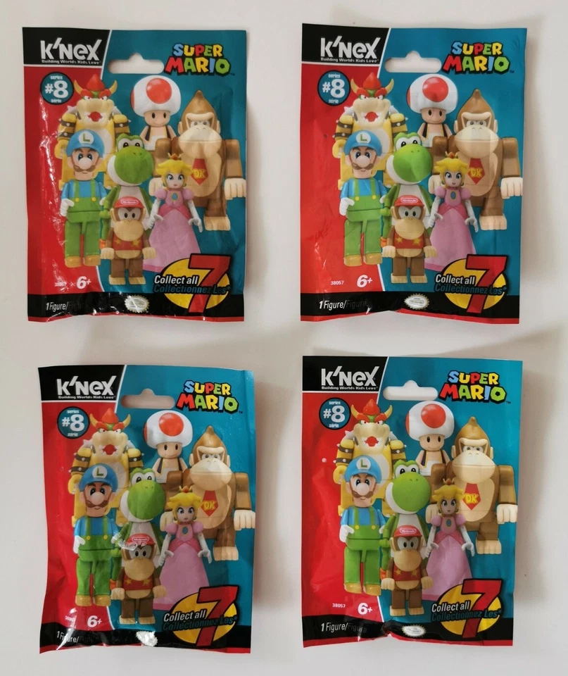 4x K´nex Nintendo Super Mario Serie 8 Blind Bag Mystery Figur Neu ovp sammeln, - Bild 1 von 1