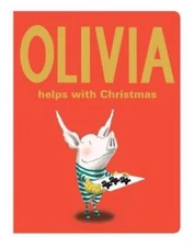 Olivia Helps with Christmas (Classic Board Books) - Board book - VERY GOOD
