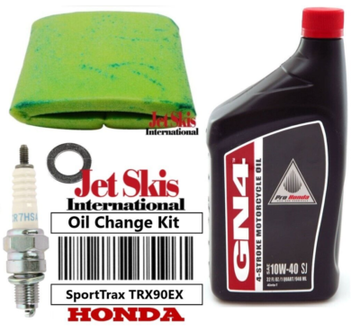 For Honda TRX90EX SporTrax 90 TRX 90 EX Oil Change Kit NGK Spark