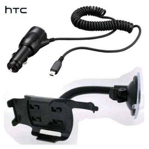 HTC Support Pour Auto A Ventouse Chargeur Pour Hero Miniusb Noir - Afbeelding 1 van 1