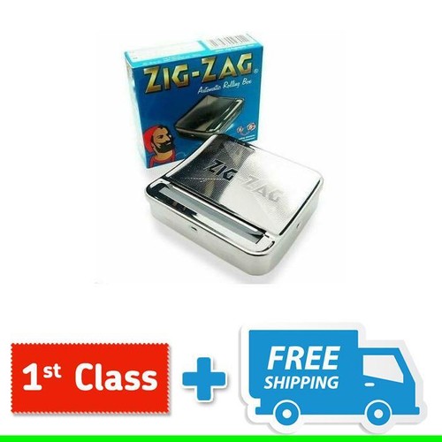 Zig Zag TIN Automatic Cigarette Tobacco Rolling Machine Box ZigZag Roller Roll - Picture 4 of 7