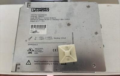 Used Phoenix Contact Power Supply TRIO-PS/1AC/24DC/10