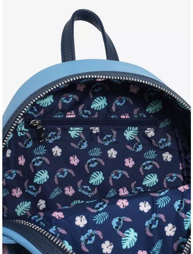 NWT Loungefly Disney Lilo & Stitch Figural Stitch with Lei Mini Backpack - Picture 5 of 9