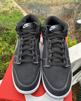 NIKE / ローカットスニーカー_DV0830-001/26cm/BLK Nike Dunk Mid Off Noir Black Canvas Mens DS Size 10 New Sneakers