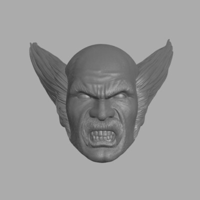 Heihachi v2 Tekken custom head for Marvel Legends & 1:10 & 1:6 & 1:18 figures
