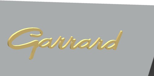 logo GARRARD LAITON 10/10eme Dim 73 x 18mm - Imagen 2 de 2