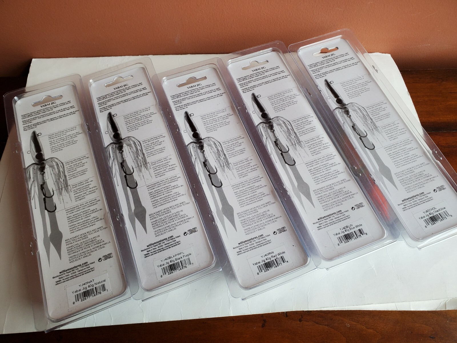 Set  of 5 Rapala Williamson Yabai Saltwater Jigs  1-3/8 oz / 40gr New - Image 2