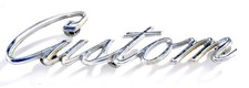 1969 FORD GALAXIE "CUSTOM" USED OEM SCRIPT EMBLEM C9AB-62291862-C #1