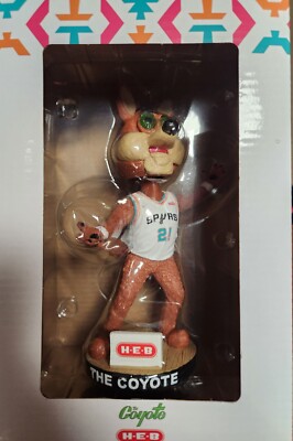 San Antonio,TX Spurs The Coyote Bobblehead NBA HEB NEW Sealed 2023-2024 Season