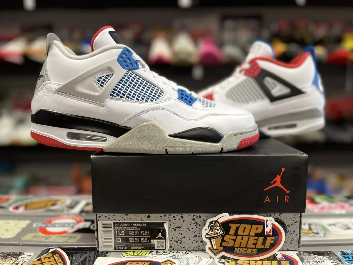 Air Jordan 4 What The 2019 Size 11.5 Used Rare Retro Authentic White MJ OG AJ4