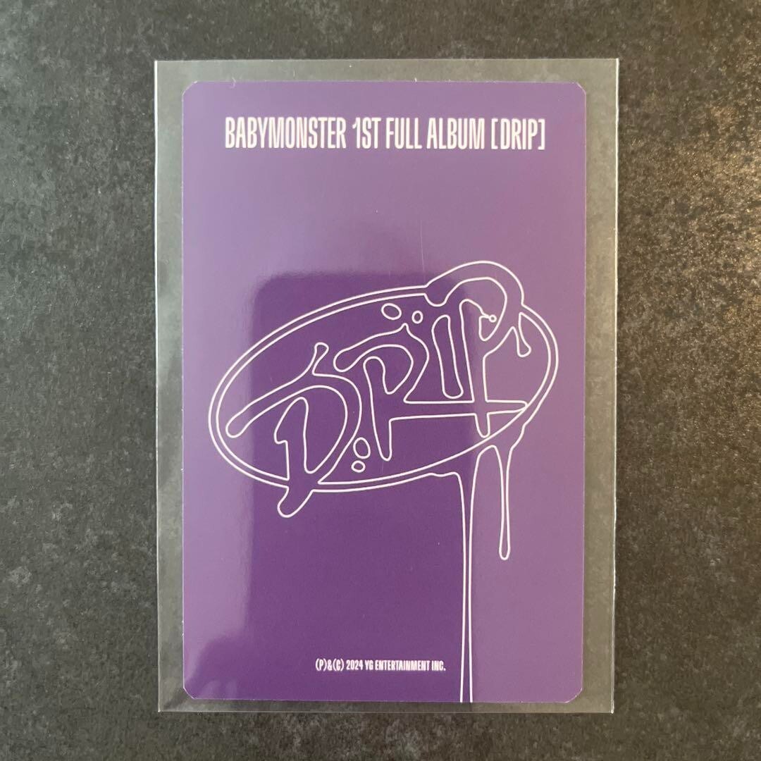 BABYMONSTER ASA - DRIP POPUP - Photocard PC Photo card Kpop