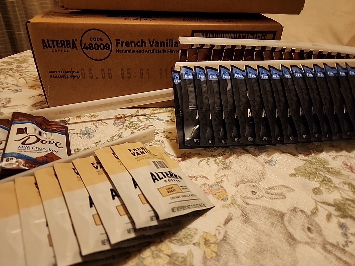 Alterra Flavia coffee 111 French Vanilla & 44 Assorted Packs In Date