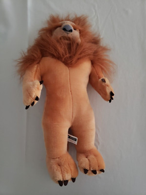 Warner Bros. Studio Wizard Of Oz Lion Plush 1999 With Hair Mane Stuffed Animal