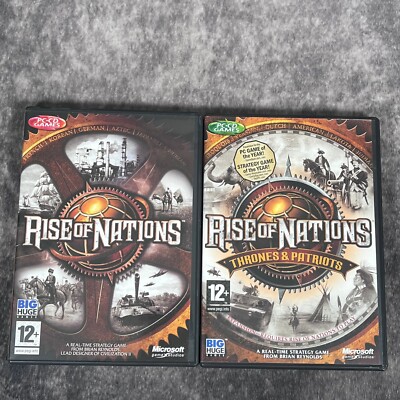 Rise Of Nations + Thrones & Patriots Erweiterung PC Spielepaket - mit Anleitungen