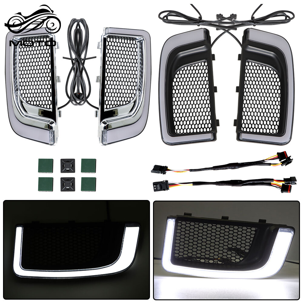 LED Running Light/Turn Signal Fairing Lower Grill Light For