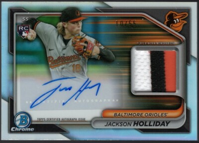 2024 Bowman Chrome BCAR-JH Jackson Holliday RC Relic Auto RPA 