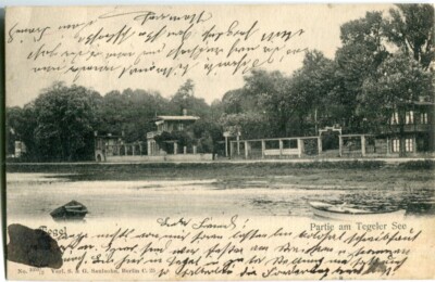 AK BERLIN TEGEL Partie am Tegeler See um 1900 /Saulsohn