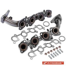 2x Exhaust Manifold for Toyota LandCruiser Lexus LX470 UZJ100 1998-2008 4.7L SUV