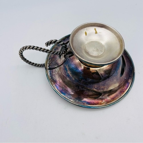 Vintage Silver (Silverplate) Candlestick with handle, #43 - Picture 4 of 16