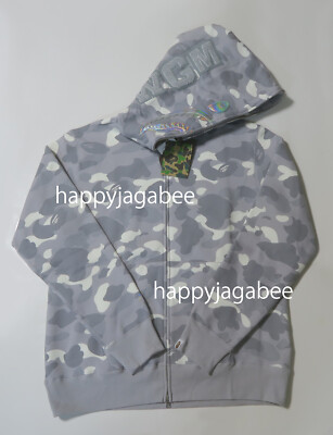 2XL] A BATHNIG APE Men's CITY CAMO SHARK FULL ZIP HOODIE
