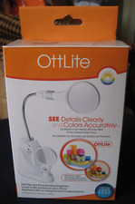 OttLite LED Clip  Freestanding Magnifier Model 19000C Open Box