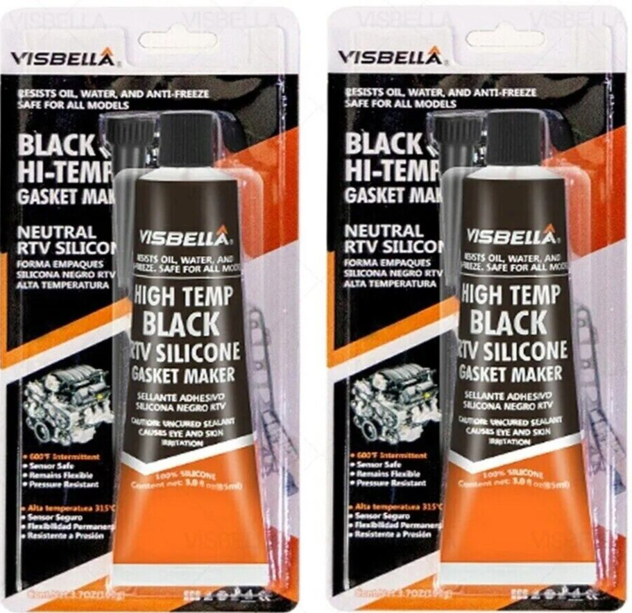 Visbella RTV Silicone High Temp Black Gasket Sealant -80°F 650°F 105g - Image 17