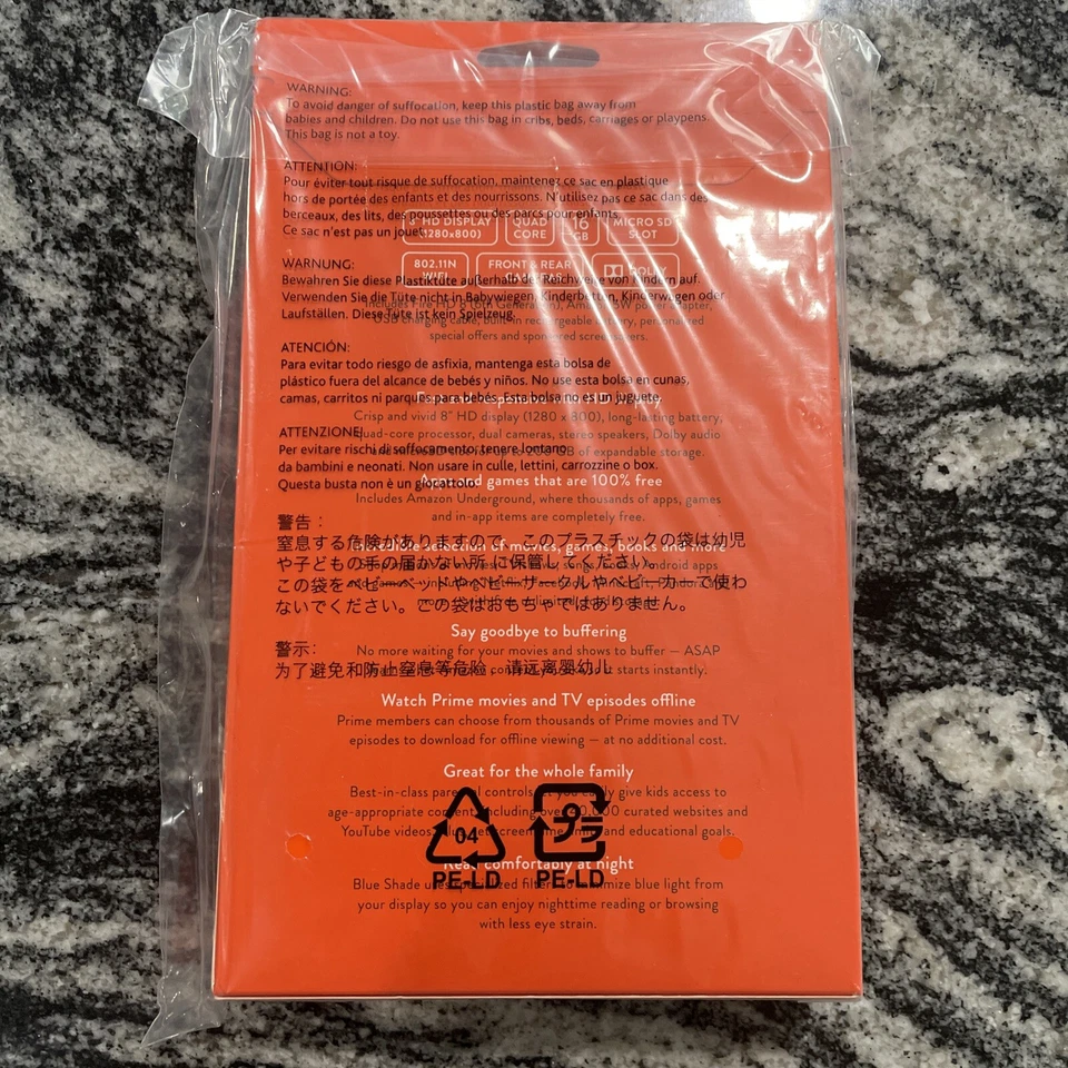 Amazon Kindle Fire HD 8 (6th Generation), Wi-Fi, 8in - Black - BRAND NEW SEALED - Image 2 of 4