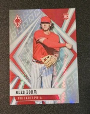 2021 Panini Chronicles Alec Bohm Phoenix Hyper Prizm #'d /299 Rookie RC Phillies