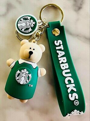 Big Pink Starbucks bear keychain  Pink starbucks, Lv bag charm