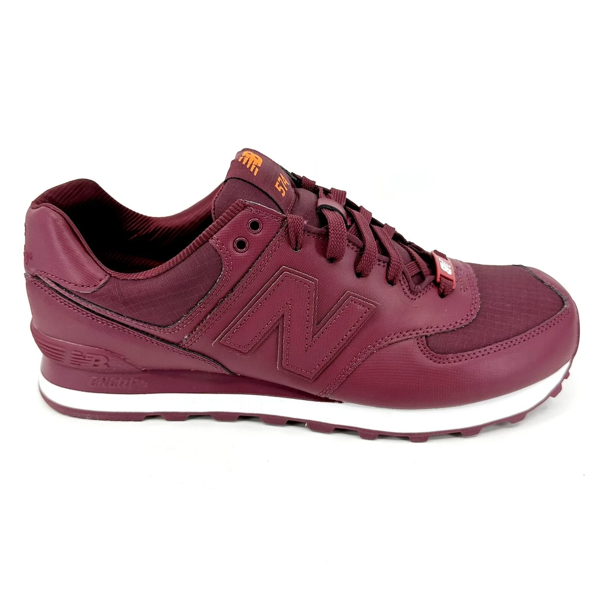 Mens new outlet balance burgundy 574